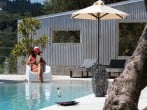 by the pool by the pool